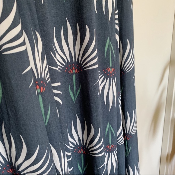 Lulu's Blue Floral Trancoso Side Slit Maxi Skirt XS - Picture 6 of 13